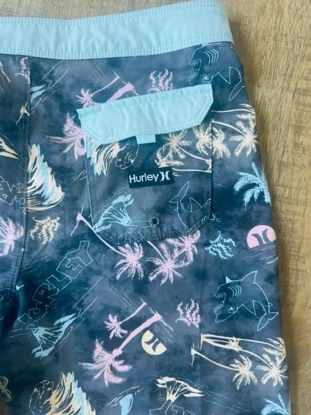Bundle 4 Boys Swim Shorts Rash guard Volcom Quicksilver Hurley Board Shorts 14
